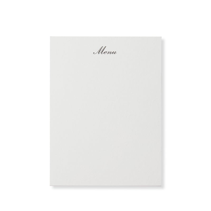 Menu Cards